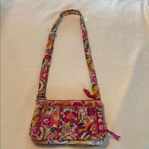 Floral Quilted Crossbody Bag